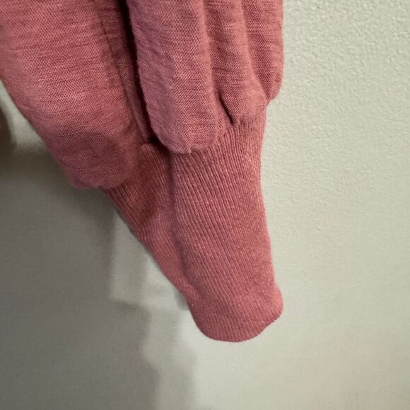 nation Itd lalita ruffle pima cotton top mauve size medium - Picture 6 of 7